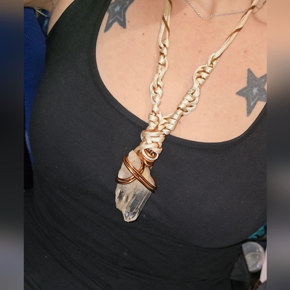 Handcrafted Crystal Pendant Necklace